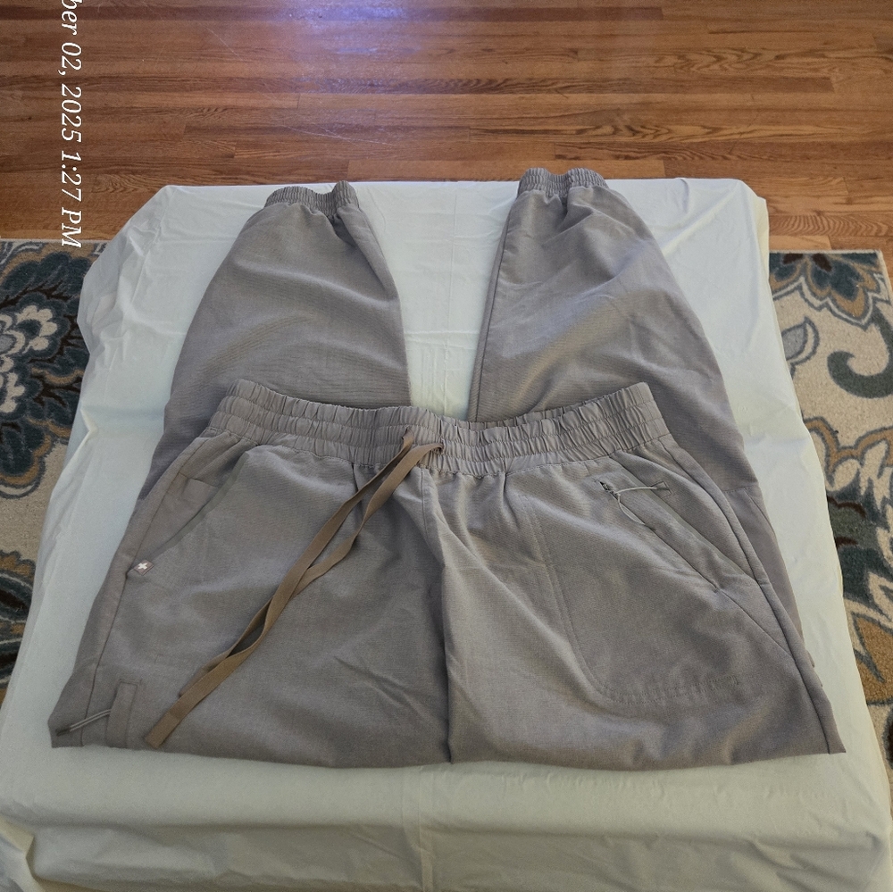 Figs Dark Space Gray Zamora Technical Collection Jogger Scrub Pants